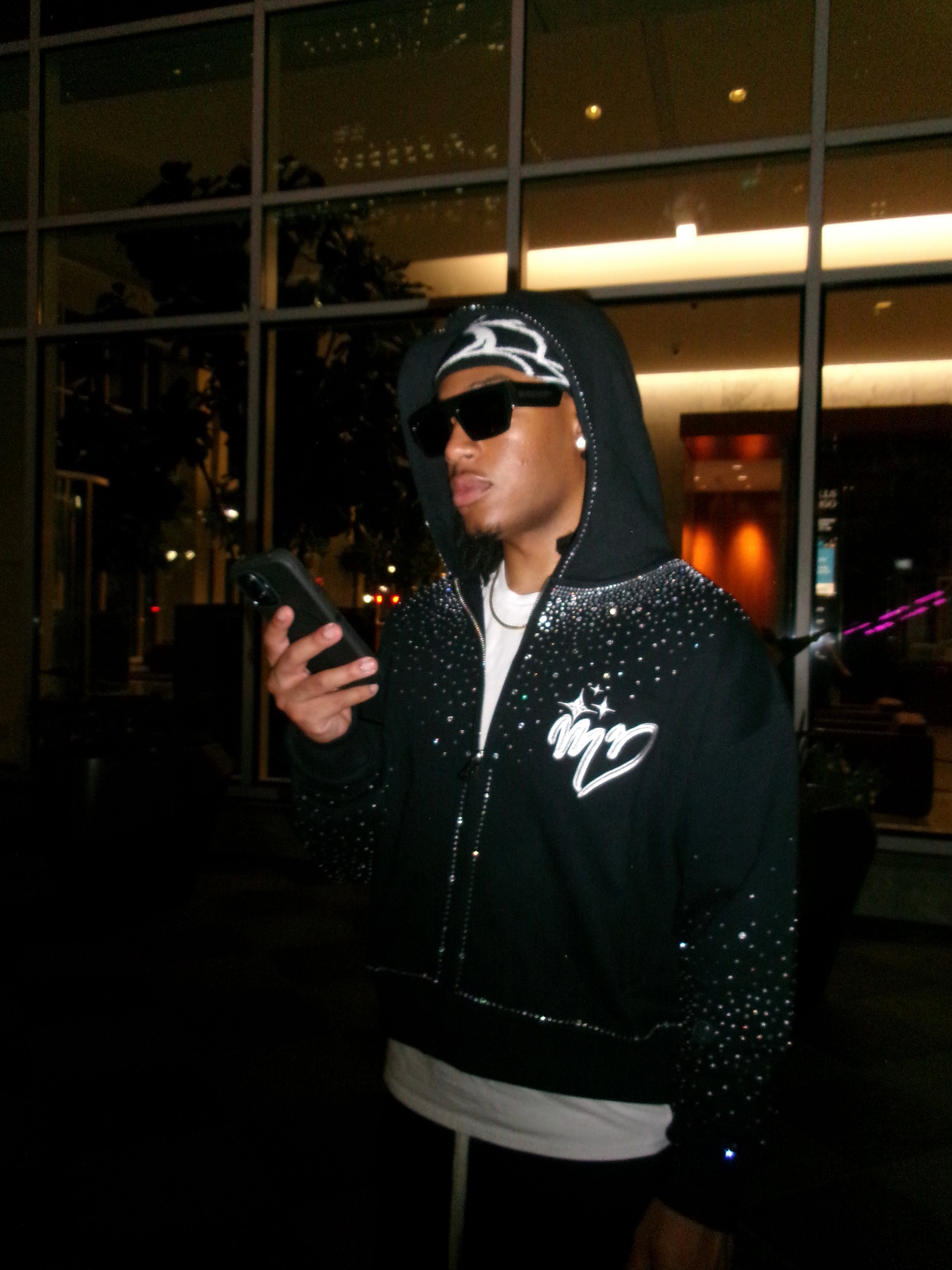 Black rhinestone “Dreams 2 Reality” Hoodie