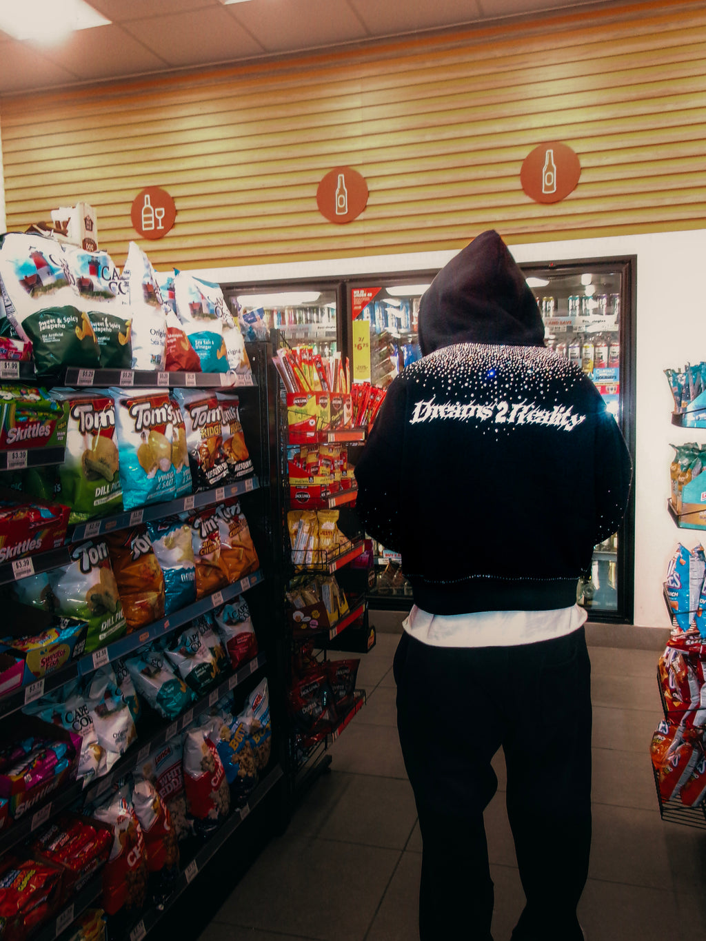 Black rhinestone “Dreams 2 Reality” Hoodie